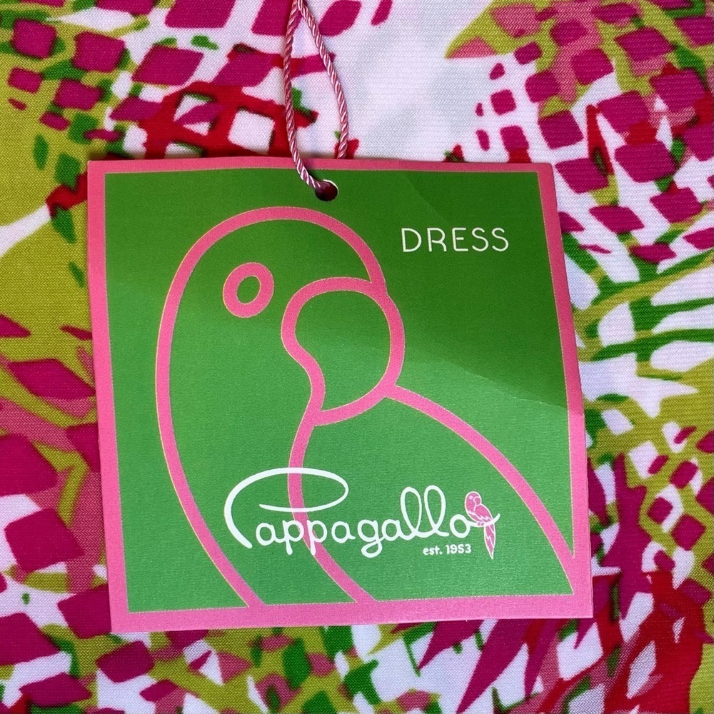 Pappagallo NWT Kiwi Dress Pink & Green Multi Size S - Picture 4 of 11